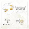 wholesale 14k Gold Animal Paw Print Cubic Zirconia Stud Earrings-0-4
