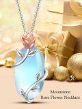 wholesale Sterling Silver Gemstone Dainty Pendant Necklace for Women Mom Gift-0-18