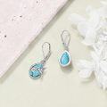 wholesale 925 Sterling Silver Hummingbird Earrings with Gemstones 13mm for Women Gifts-0-1