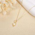 wholesale 14K Gold Chain White Opal Pendant Necklaces for Women Girls Gifts Valentines Mothers Day -0-1