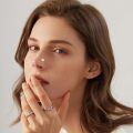 wholesale 14k Gold Cat Paw Nose Stud With Clear Stones-0-3