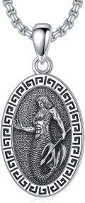 wholesale 925 Sterling Silver Zeus Pendant Ancient Greece Mythology Necklace for Men & Women Gift -0-0