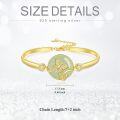 wholesale Jade Bracelet For Women 14k Gold Plated Sterling Silver Tree Of Life/lotus/cat/hummingbird/dragonfly/bee/butterfly Jade Jewelry Christmas Gifts For Mom Wife Grandma -0-5