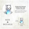 wholesale 925 Sterling Silver Cat Earrings Wholesale With Opal Eyes-0-4