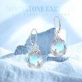 wholesale Sterling Silver Peridot Moonstone Purple Crystal Dangle Earrings-0-7