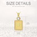 wholesale 18K Gold Sterling Silver A Z Initial Necklace for Women Gift for Mom Wife Girlfriend-0-4