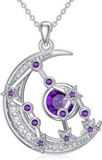 wholesale Sterling Silver Zodiac Constellation Pendant Necklace for Women-2.Aquarius (1.21-2.19)-2.Aquarius (1.21-2.19)