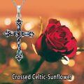 TOUPOP 925 Sterling Silver Abalone Celtic Knot Cross Pendant-0-2