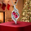 TOUPOP Sterling Silver & Birthstone Necklace: Sister Gift-0-2