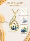 wholesale 18K Gold Plated 925 Sterling Silver Mustard Seed Pendant Necklace with AAA Cubic Zirconia & Natural Abalone Shell, Christian Faith Jewelry Gift-0-5