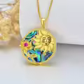 TOUPOP Sterling Silver Moon Star Necklace Sagittarius Zodiac Sign Pendant-0-4