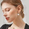 wholesale 925 Sterling Silver Heart-Shaped Volleyball Drop Earrings Sporty Gift for Her-0-1