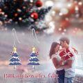 wholesale 925 Sterling Silver Christmas Tree Dangle Earrings-0-17