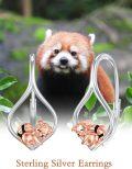 wholesale 925 Sterling Silver Squirrel Teardrop Dangle Earrings for Women and Teen Girls-0-4