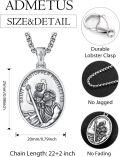 wholesale 925 Sterling Silver St Christopher Protect Us Pendant & 3+2 Extender Chain for Men Women -0-1