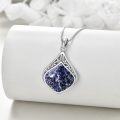 wholesale 925 Sterling Silver Moonstone Lapis Larimar Moss Agate Teardrop Filigree Pendant-0-83