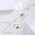wholesale 925 Sterling Silver Heart Bracelet With Green Gemstone-0-4