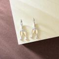 wholesale 925 Sterling Silver Champagne Glass Dangle Earrings for Women - Elegant Wine Gift Set-0-1