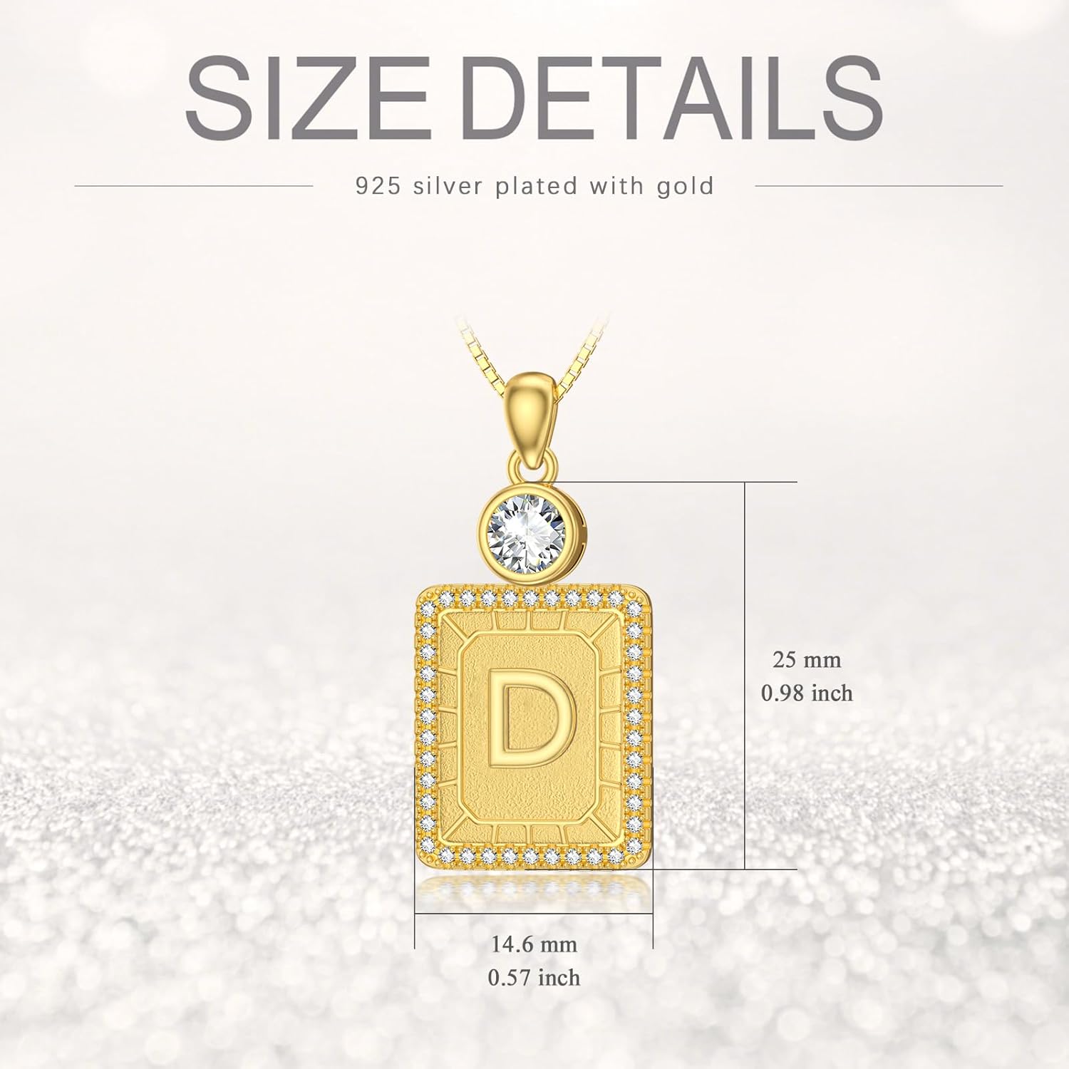 wholesale 925 Sterling Silver A-Z Initial Pendant Necklaces for Women-0-3