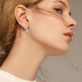 wholesale 925 Sterling Silver Moonstone Celtic Knot Drop Earrings Platinum Plated Teardrop Dangle Jewelry-0-1