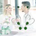 wholesale 925 Sterling Silver Heart-Shaped Green Jade Drop Dangle Stud Earrings for Women Gifts for Mom and Wife-0-2