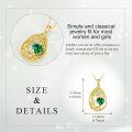 wholesale Sterling Silver Yellow Gold Plated Gemstone Tree of Life Pendant Necklace-0-21