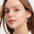 wholesale 925 Sterling Silver Guitar Shape Drop Earrings Music  for Women-0-4