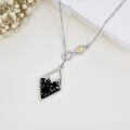 wholesale 925 Sterling Silver Paint Palette And Brushes Pendant Necklace-0-3