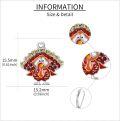 wholesale 925 Sterling Silver Thanksgiving Turkey Drop Earrings - Holiday  for Women and Mothers-0-4