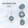 wholesale 925 Sterling Silver Celtic Knot Moon & Sun Shell Drop Earrings Gifts for Her-0-4
