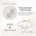 wholesale 925 Sterling Silver Infinity Heart Charm Bracelet with CZ Stones and Adjustable Length for Women Girls -0-3