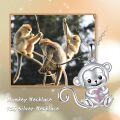 wholesale 925 Sterling Silver Monkey Heart Charm Pendant Animal Necklace s for Women-0-4