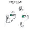 wholesale 925 Sterling Silver Snake Adjustable Ring Jewelry for Women Mom-0-3