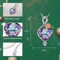 wholesale TOUPOP Mothers Day Gifts For Mom Mom Necklace With Crystal Birthday Jewelry Gifts Mother Day's Gift For Mom Wife Grandma From Daughter Son Husband 'i Love You For Always And Forever' (mom), Purple -0-5