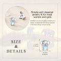 wholesale 925 Sterling Silver Elephant Heart Stud Earrings-0-4