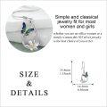 wholesale 925 Sterling Silver Butterfly Flower Drop Earrings Gift for Women Girls Teenagers-0-2