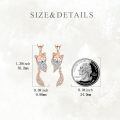 wholesale 925 Sterling Silver Fox Pendant Necklace Wholesale With Clear Cz Stones-0-4
