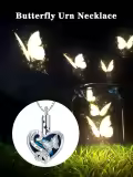 TOUPOP Sterling Silver Urn Necklace For Ashes With Filler Kit-0-1