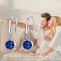 wholesale  Sterling Silver Moonstone Onyx Agate Lapis Larimar Opal Dangle Earrings -0-29