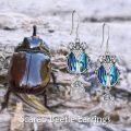 wholesale 925 Sterling Silver Abalone Shell Ladybug Drop Earrings for Women Girls Nature Inspired Gift Idea-0-4