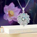 wholesale 925 Sterling Silver Abalone Shell Tree of Life Pendant with CZ and Evil Eye Charm Necklace-0-3
