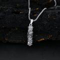 wholesale Urn Necklace For Men 925 Sterling Silver Bar Cylinder Dragon/eagle/wolf Cremation Necklace Keepsake Pendant Memorial Jewelry Christmas Gifts For Men -0-2