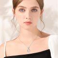 wholesale Sterling Silver Angel Number Pendant Necklace Hypoallergenic Gift for Women-0-1