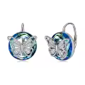 TOUPOP Sterling Silver Crystal Tree Of Life Lever Back Earrings For Women Birthday Gifts-0-0