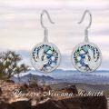 wholesale 925 Sterling Silver Abalone Shell Phoenix Drop Earrings for Women-0-1