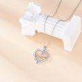 wholesale 925 Sterling Silver Hypoallergenic Daughter Infinity Heart Pendant Necklace Gift for Women-0-1