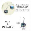 wholesale 925 Sterling Silver Abalone Shell Mermaid Leverback Drop Earrings-0-4