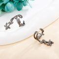 wholesale 925 Sterling Silver Leaf Ear Cuff Earrings Non-Piercing Clip-On Cartilage s for Women-0-8