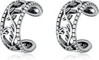 wholesale 925 Sterling Silver Tree of Life Ear Wrap Clip-on Earring for Unisex-vintage leaf