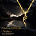 wholesale 925 Sterling Silver Italian Cornicello Horn Necklace, , Evil Eye Protection Amulet, Gift for Men & Women-0-4